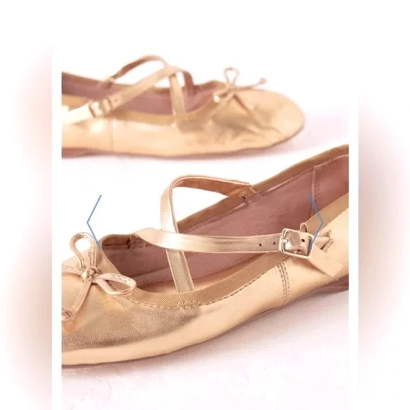 Anthropologie Circus Ny by Sam Edelman Zuri Satin Cross-Strap Ballet Flats 8M - Picture 3 of 16